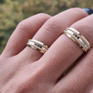 Aliança Bodas de Prata X 10k - Imagem 3