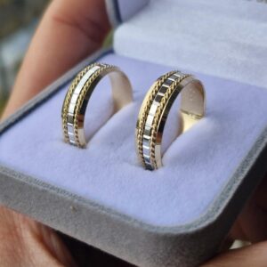 Aliança Bodas de Prata X 18K - Imagem 4