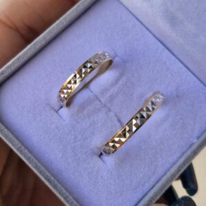 Aliança Bodas de Prata XI 18K - Imagem 2