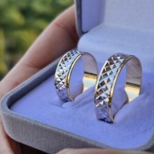 Aliança Bodas de Prata XII 10k - Imagem 1