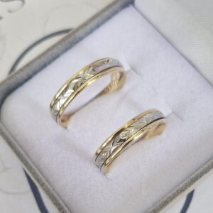 Aliança Bodas de Prata XIll 10K - Imagem 6