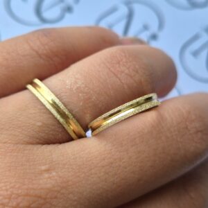 Aliança Canastra 3mm 18k - Imagem 5
