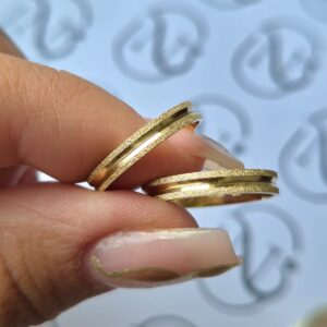 Aliança Canastra 3mm 18k - Imagem 7