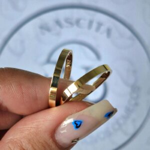 Aliança Elegancy II 2mm 10k - Imagem 1
