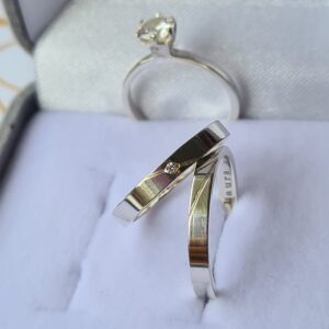 Aliança Blanca 2mm - Imagem 1
