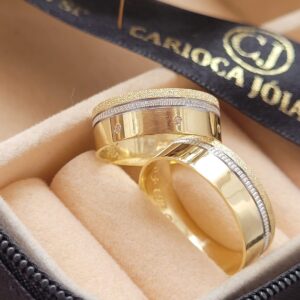 Aliança Bodas de Prata III 18k - Imagem 6