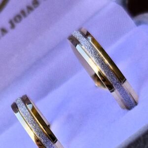 Aliança Bodas de Prata V 10k - Imagem 3