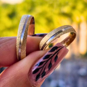 Aliança Bodas de Prata VII 18k - Imagem 2