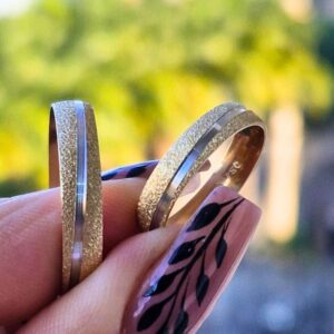 Aliança Bodas de Prata VII 18k - Imagem 3