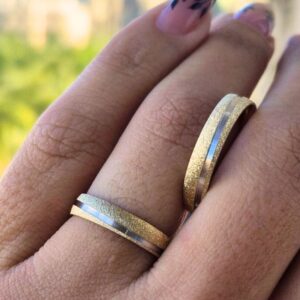 Aliança Bodas de Prata VII 18k - Imagem 5