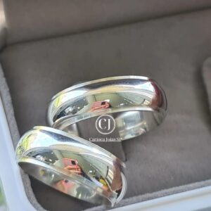 Aliança de Prata Mundi 8mm - Imagem 2