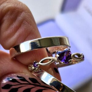 Aliança Elegancy 3mm Prata 950 - Imagem 3