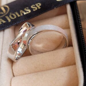 Aliança Infiniti Ouro Branco 18K - Imagem 4