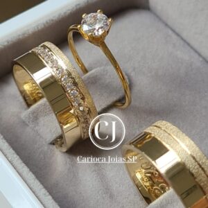 Aliança Juditt Ouro 18K - Imagem 2