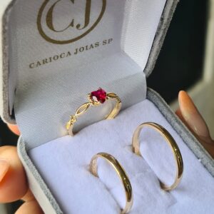 Aliança Katerin Ouro 18K - Imagem 2