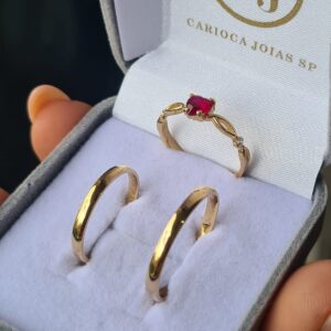 Aliança Katerin Ouro 18K - Imagem 4