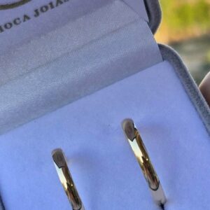 Aliança Lia 2mm Ouro 10K - Imagem 2