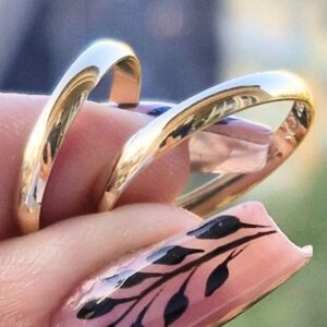 Aliança Lia 2mm Ouro 18k - Imagem 1