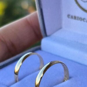 Aliança Lia 2mm Ouro 18k - Imagem 5