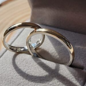Aliança Lia 3mm Ouro 18K - Imagem 2