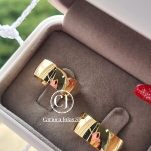 Aliança Mundi - Ouro 18K - Imagem 2