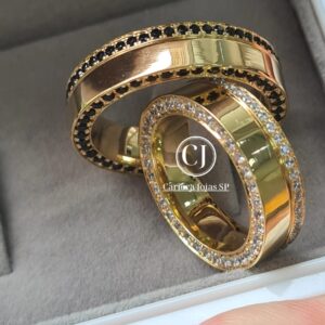 Aliança New Pretty Ouro 18K - Imagem 2