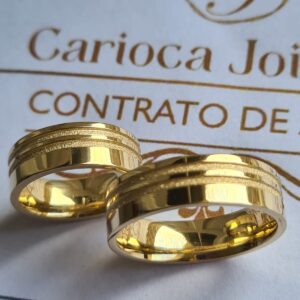 Aliança Shine 6,5mm 10k - Imagem 2