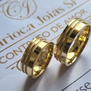 Aliança Shine 6,5mm 18k - Imagem 4