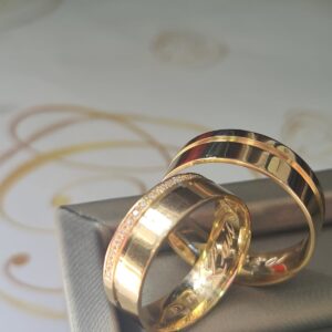 Aliança Viena Polida 6mm Ouro 10K - Imagem 2