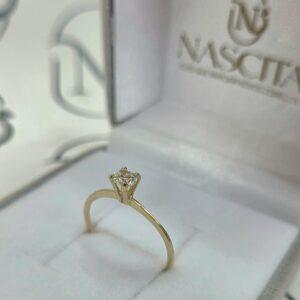 Anel Solitário Sérvia Ouro 18K - Imagem 5